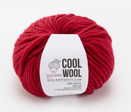BettaKnit Cool Wool - Bloed Rood 80m/200g
