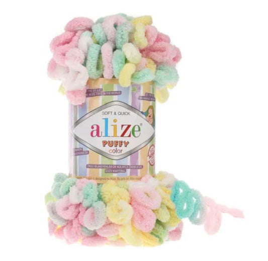 Alize Puffy Color - 5862 Pastel 100g/9m