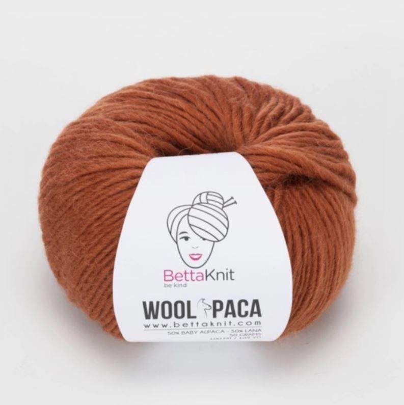 BettaKnit Woolpaca - Cinnamon 100m/50g