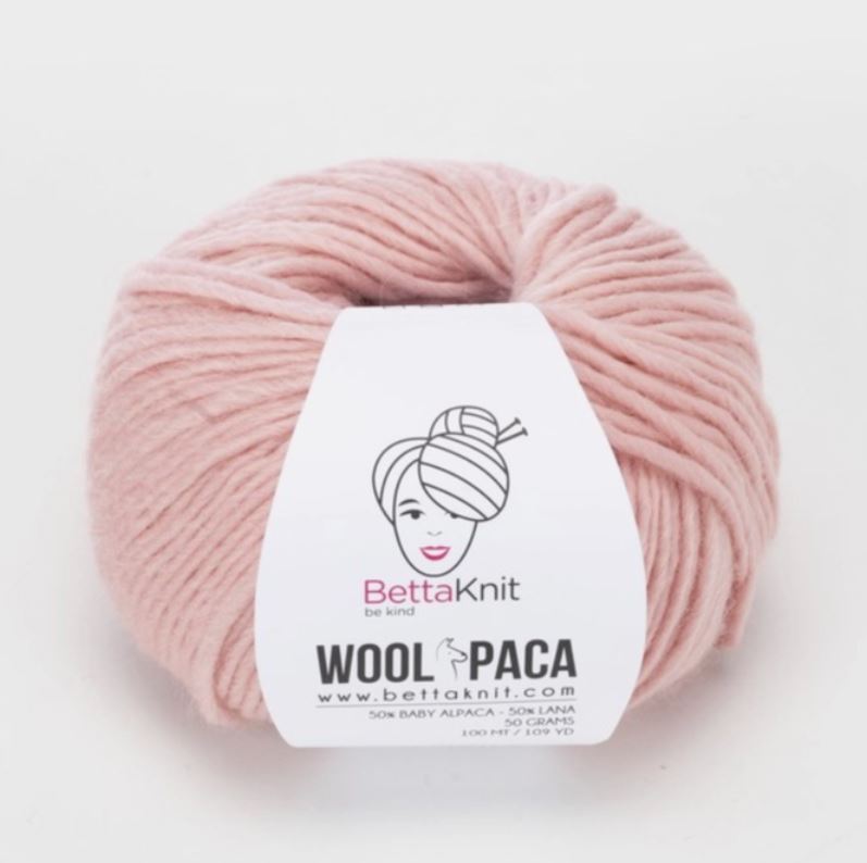 BettaKnit Woolpaca - Mallow Rose 100m/50g