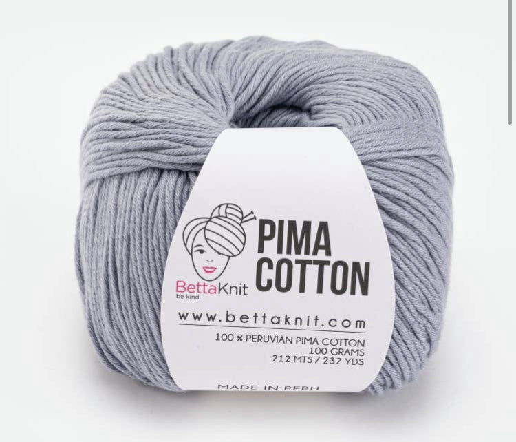 BettaKnit Pima Cotton - Lichtgrijs 212m/100g