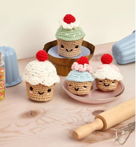 DIY Haakpakket - DMC Very Cherry Cupcakes Intermediate Amigurumi