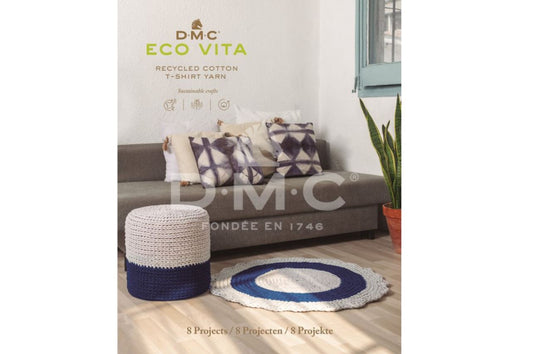 Boek " Eco Vita Tshirt Yarn 8 projects - DMC"