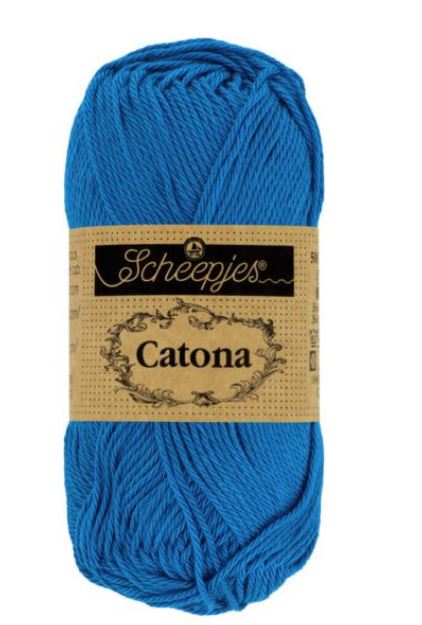 Scheepjes Catona - 201 Electric Blue 125m/50g