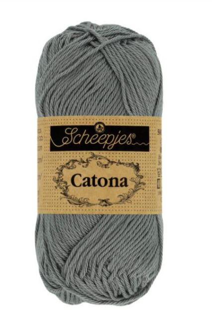 Scheepjes Catona - 242 Metal Grey 125m/50g