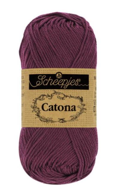 Scheepjes Catona - 394 Shadow Purple 125m/50g