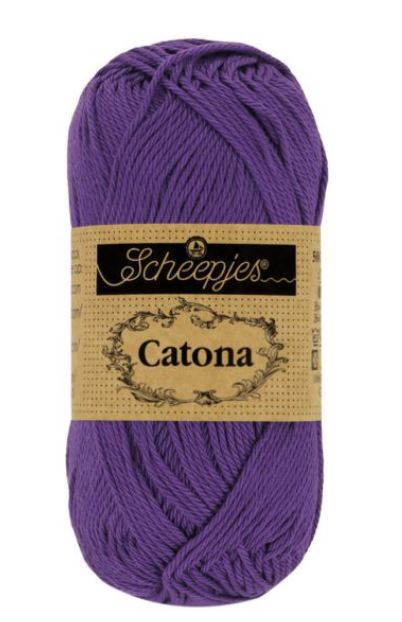 Scheepjes Catona - 521 Deep Violet 125m/50g