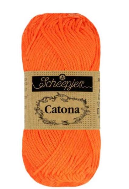 Scheepjes Catona - 603 Neon Orange 125m/50g