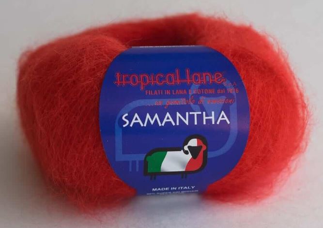 Tropical Lane Samantha - 340 Red 250m/25g