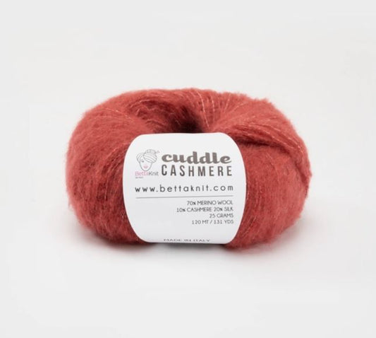 BettaKnit Cuddle Cashmere - Red Wood 120m/25g